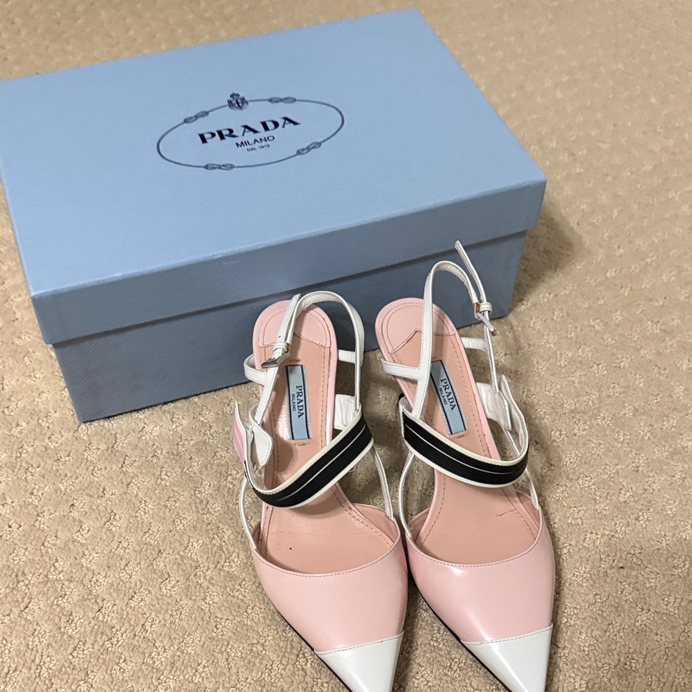 Prada Pink and White Women's Shoes - Picture 5 of 6